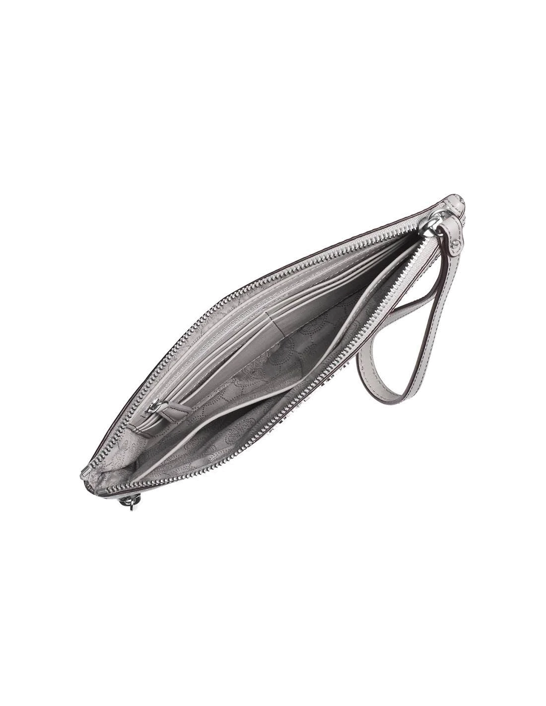 Pochette Michael Kors Microstud Selma gris vue 2