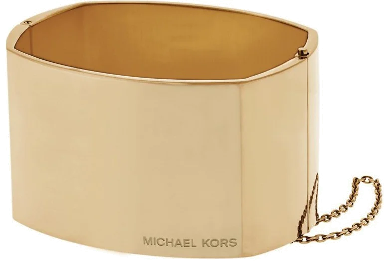 Bracelet Michael Kors MKJ4661710 en acier or pour femme - Modèle large