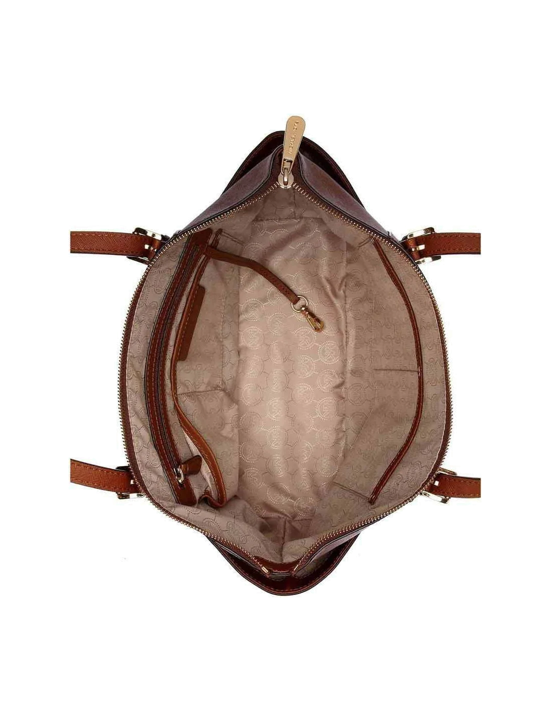 Sac à main Michael Kors Jet Set cuir saffiano marron vue 2