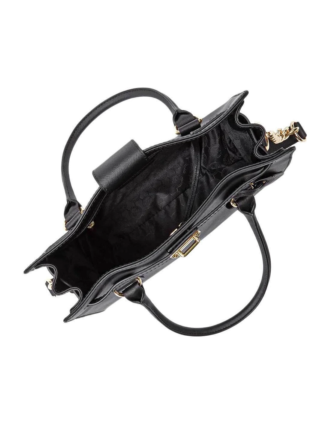 Sac à bandoulière Michael Kors Hamilton cuir noir vue 2