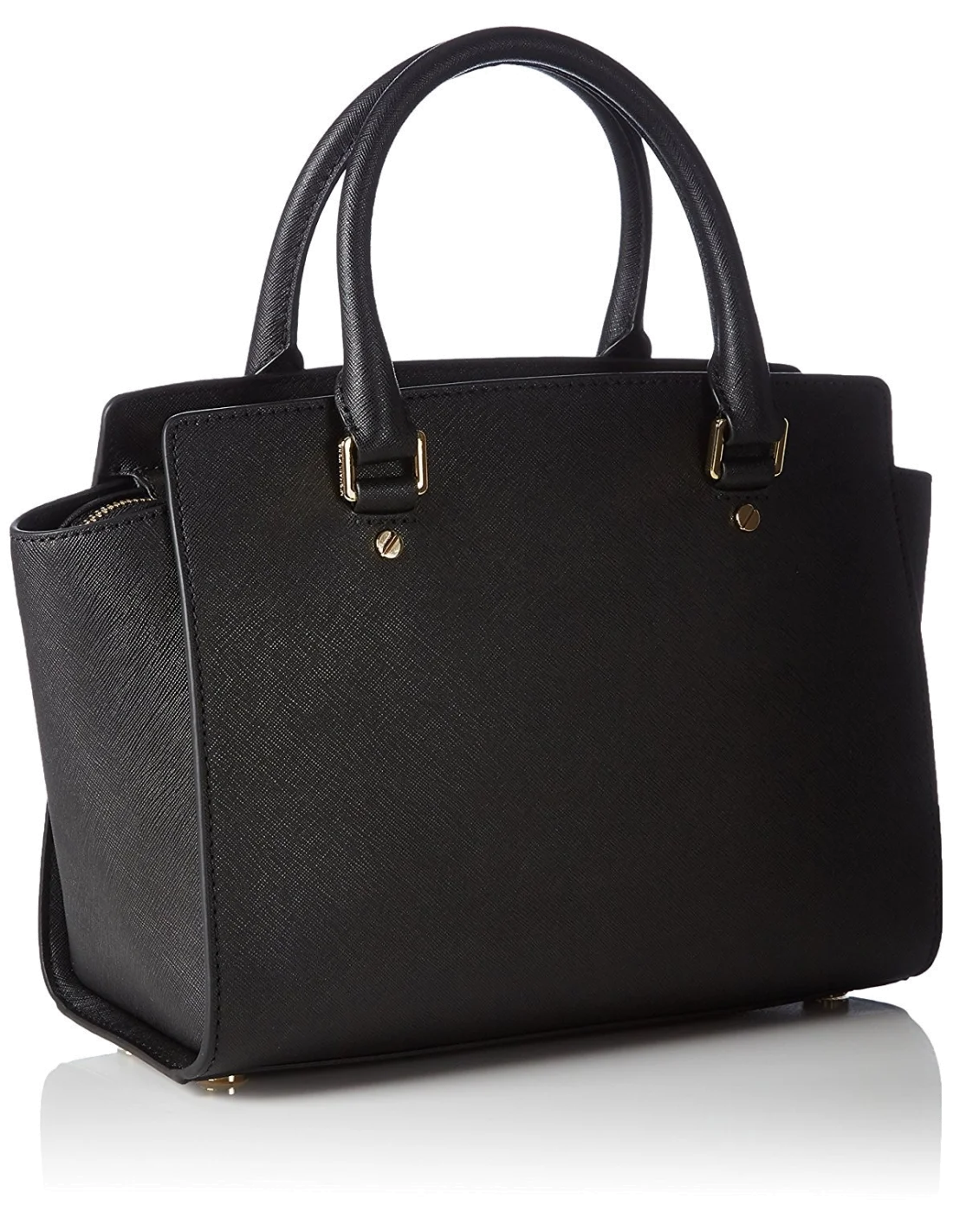 Sac à main Michael Kors Selma cuir noir Safiano vue 2