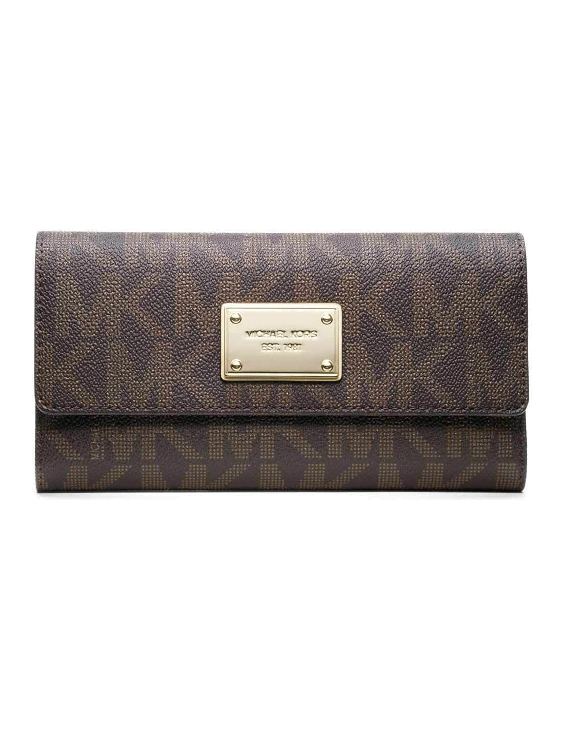 Portefeuille pochette Michael Kors Jet Set monograme