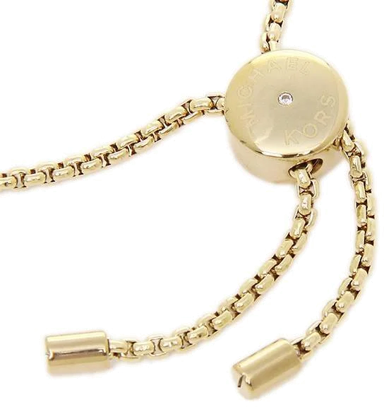 Bracelet Michael Kors Brilliance MKJ5389710 en acier doré pour femme avec pendentif coeur vue 3