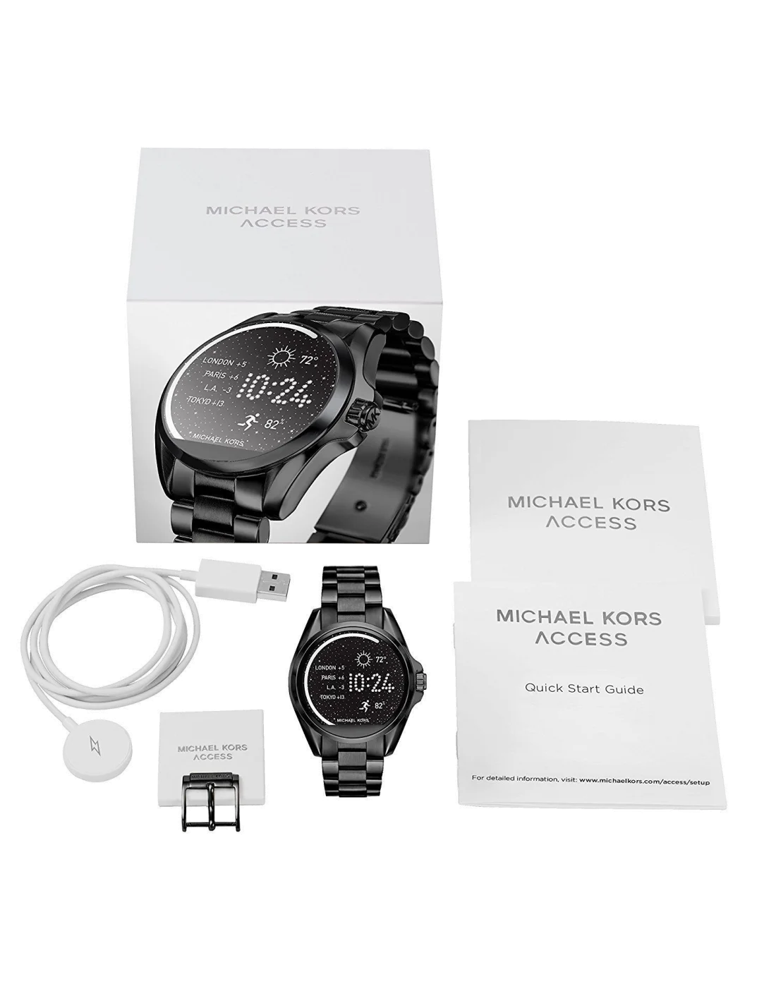 Montre Connectée Michael Kors Access Bradshaw Smartwatch MKT5005 Noir vue 4