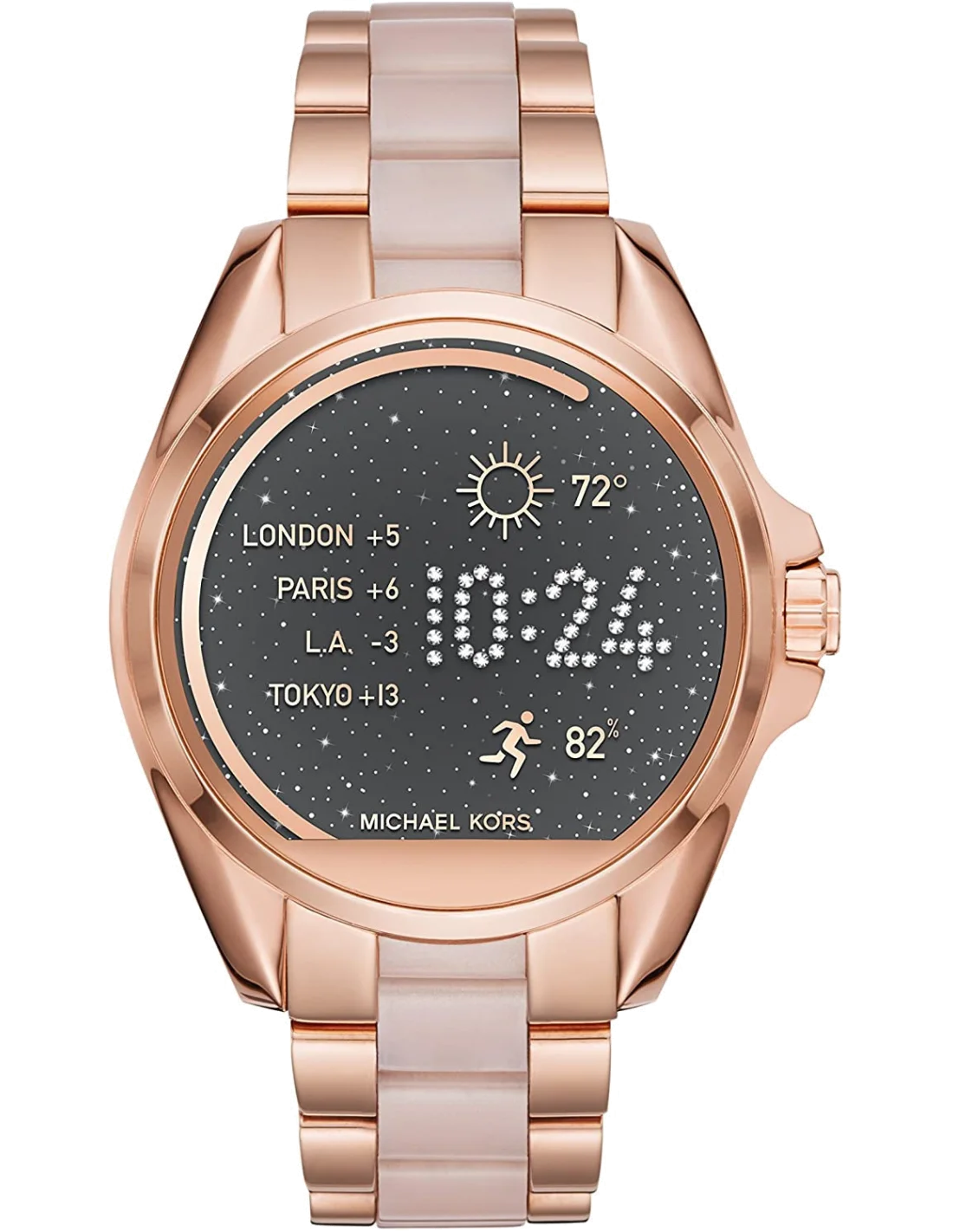 Montre Connectée Femme Michael Kors Access Bradshaw MKT5013 Or Rose vue 3