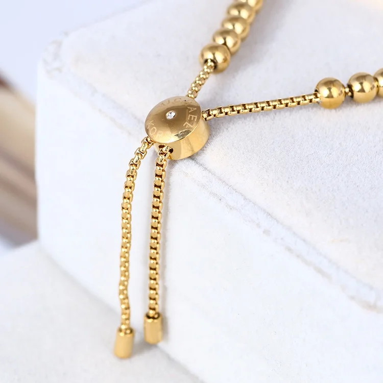 Bracelet Michael Kors MKJ5588710 en acier inoxydable doré pour femme vue 4