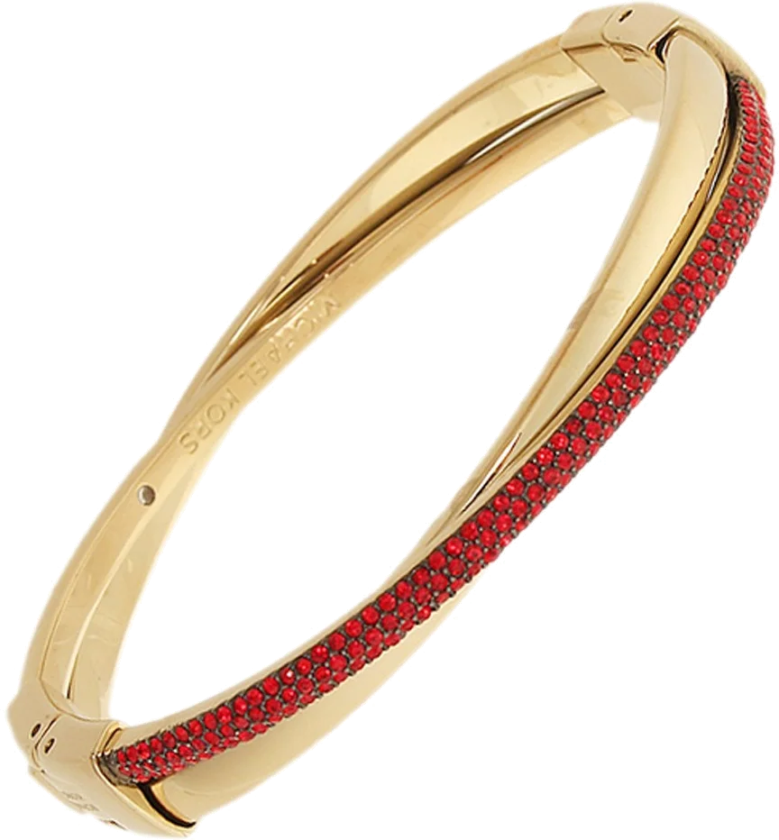 Bracelet Michael Kors MKJ6123710 en acier or et rouge pour femme vue 2
