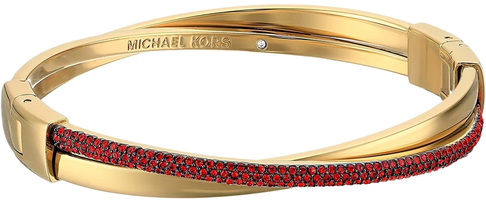 Bracelet Michael Kors MKJ6123710 en acier or et rouge pour femme