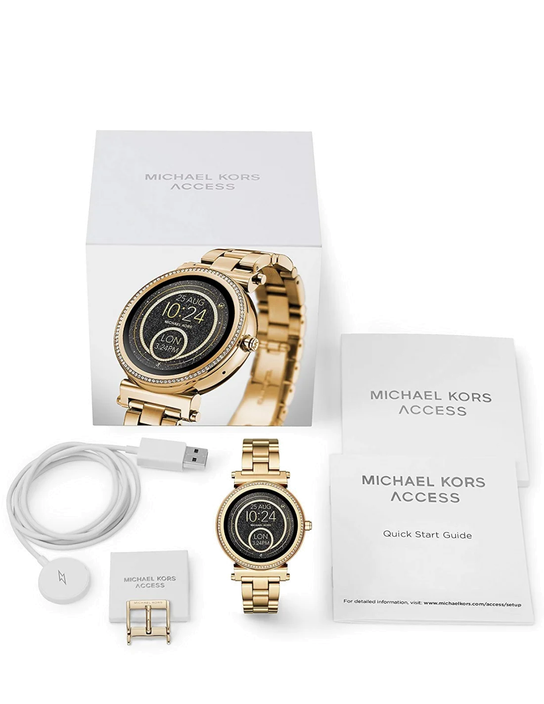 Montre Connectée Femme Michael Kors Access Sofie MKT5021 Dorée