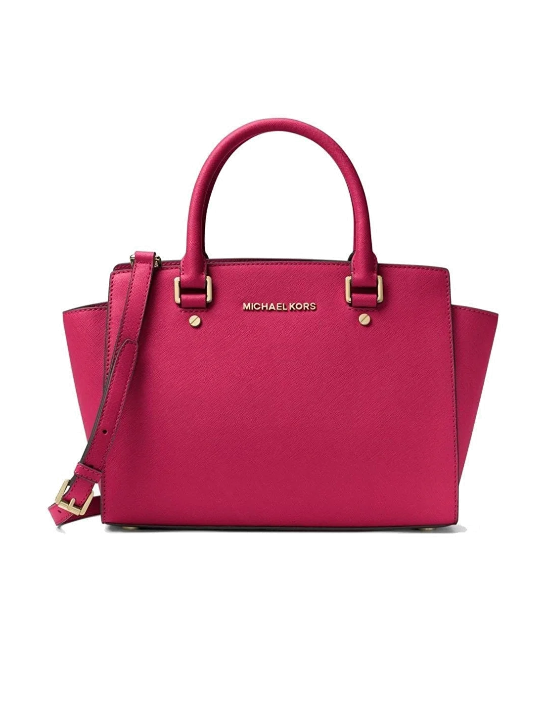 Sac à main Michael Kors Selma cuir saffiano Claret