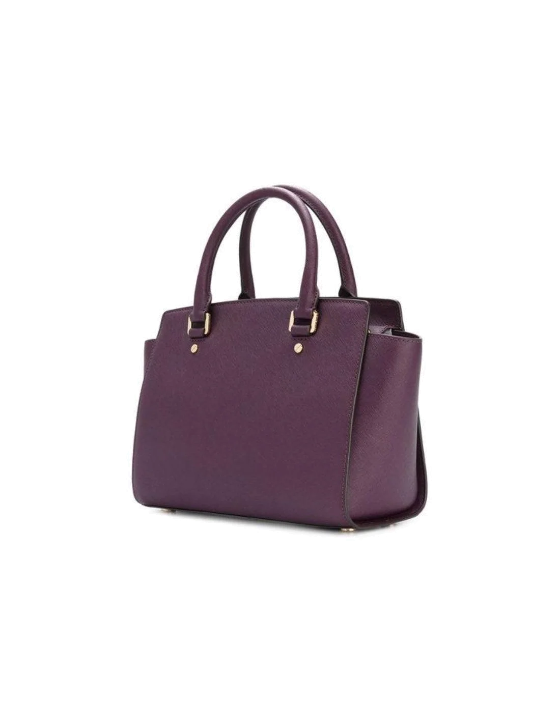 Sac à main Michael Kors Selma Sacoche cuir saffiano violet vue 2