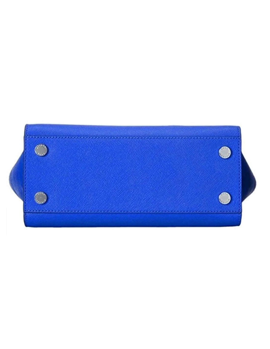 Sac à main Michael Kors Selma Sacoche cuir saffiano bleu électrique vue 3