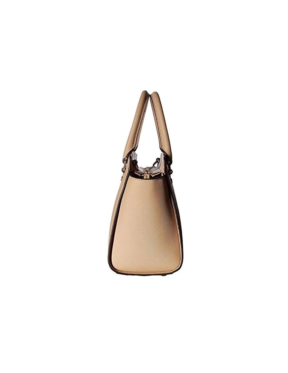Sac à main Michael Kors Selma Sacoche cuir saffiano beige vue 3