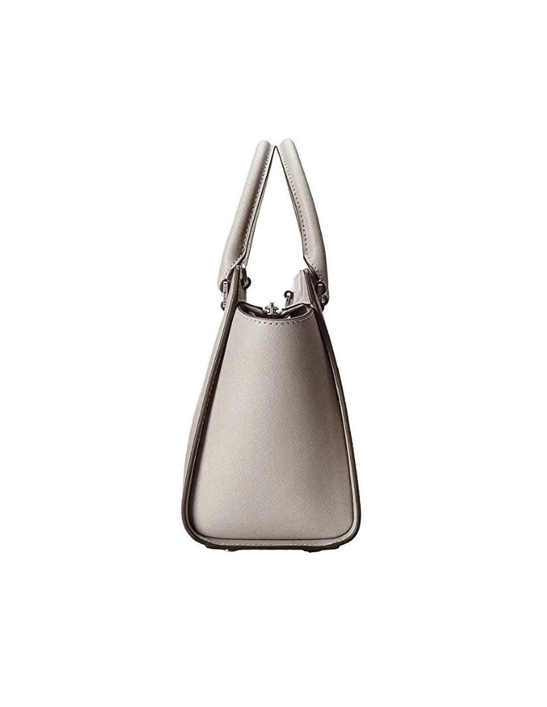 Sac à main Michael Kors Selma Sacoche cuir saffiano gris perle vue 3