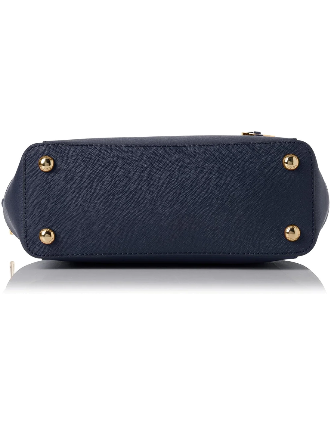 Sac à main Michael Kors Sac Jet Set en cuir saffiano bleu fermeture à glissière vue 3