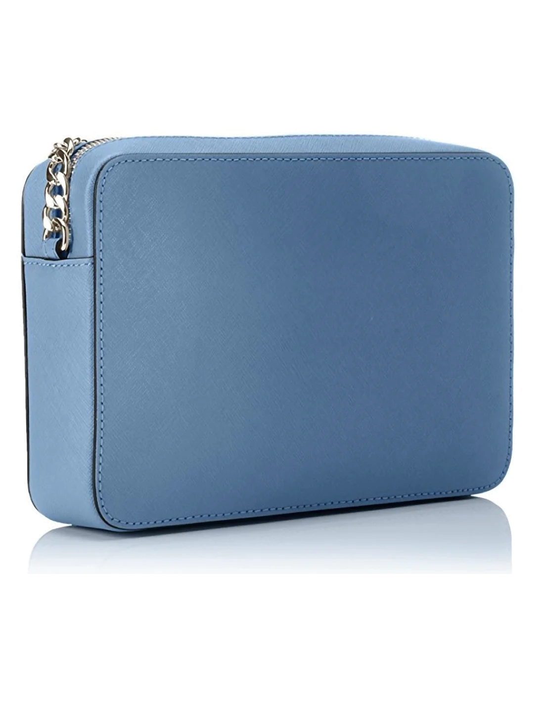 Sac à bandoulière Michael Kors Jet Set en cuir bleu Saffiano vue 2