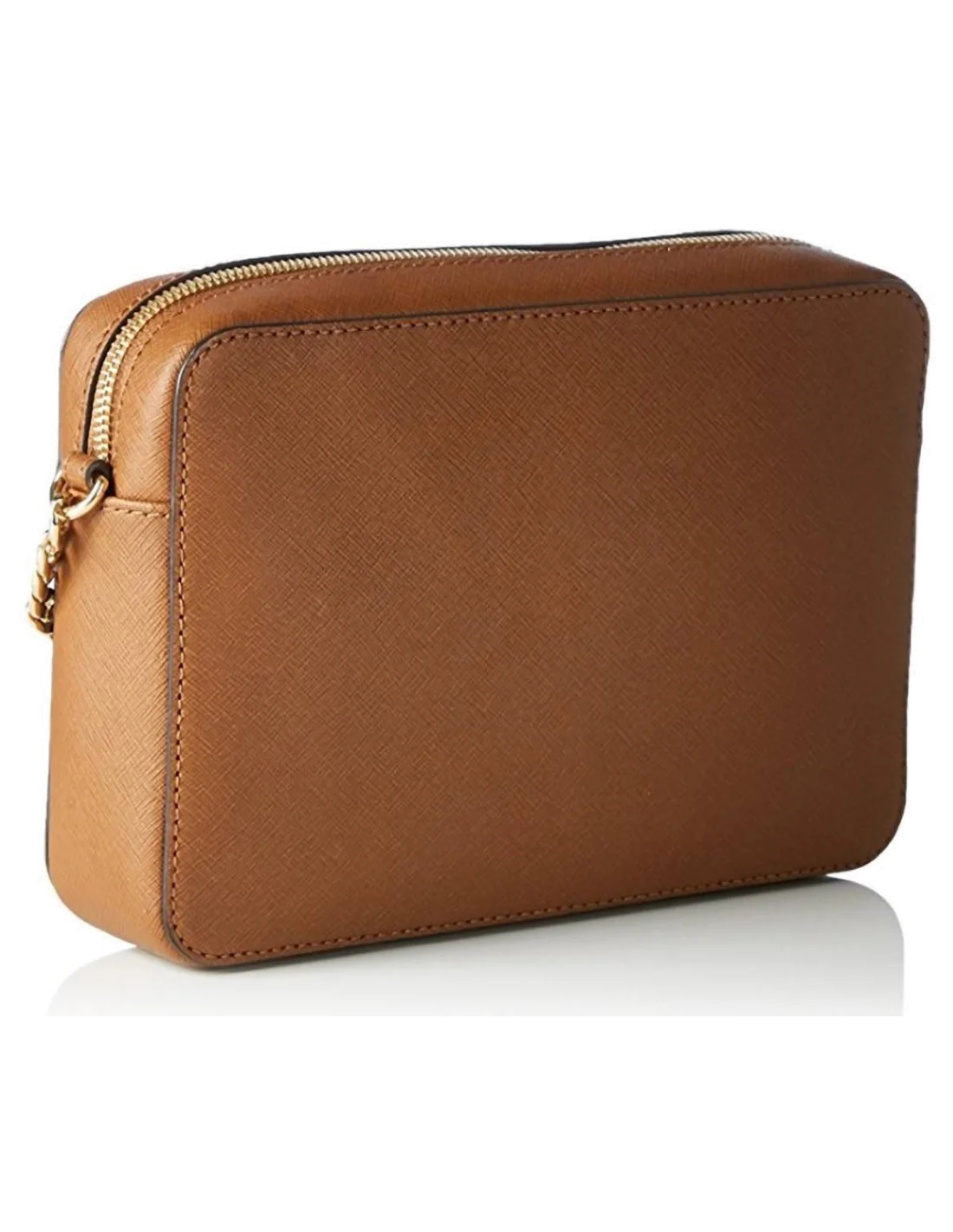 Sac à bandoulière Michael Kors Jet Set en cuir brun Saffiano vue 2