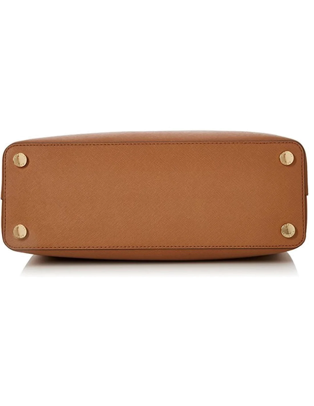 Sac à main grand Michael Kors Savannah en cuir  brun Saffiano vue 4