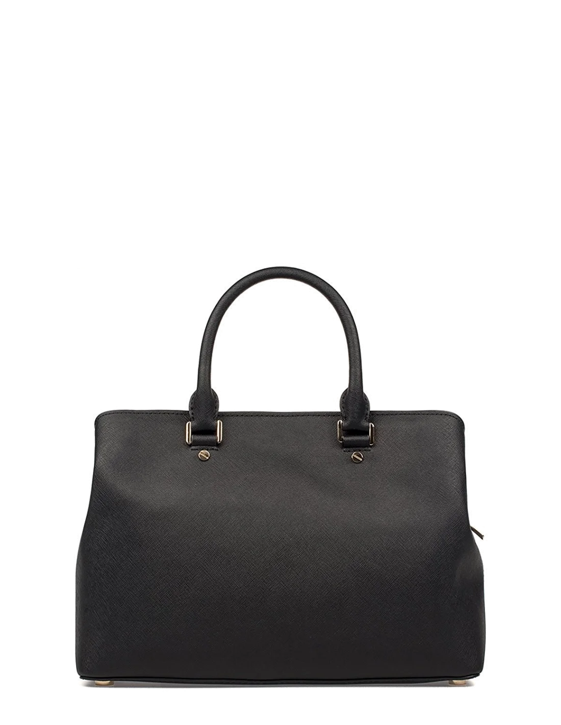 Sac à main grand Michael Kors Savannah en cuir  noir Saffiano vue 2