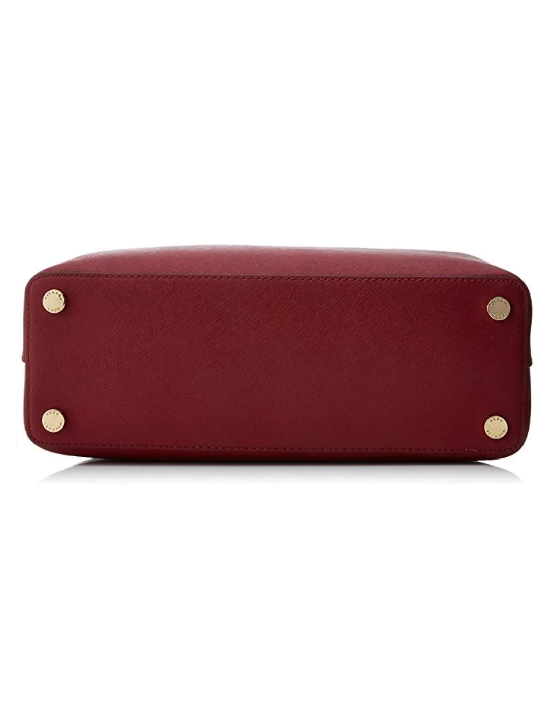 Sac à main grand Michael Kors Savannah en cuir rouge Saffiano vue 3