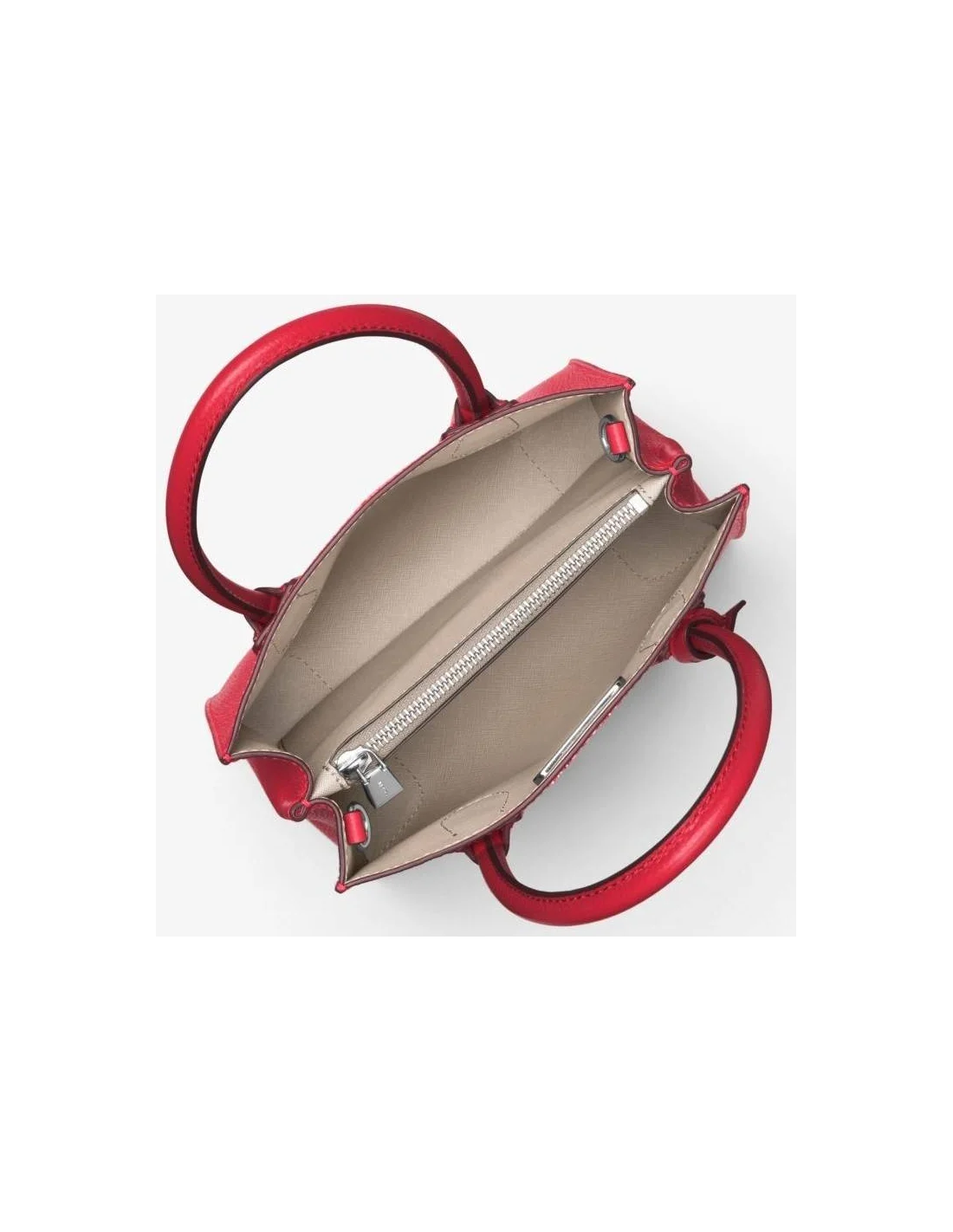 Sac à main Michael Kors Mercer en cuir rouge vue 2