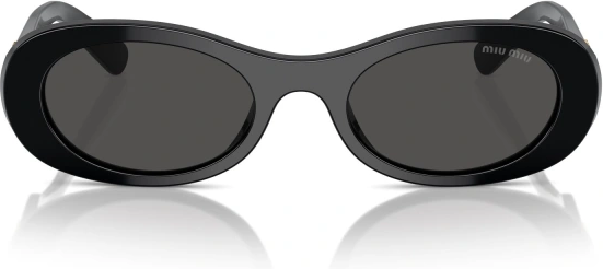 Lunettes de soleil Miu Miu Glimpse MU 06ZS en acétate - Noir vue 2