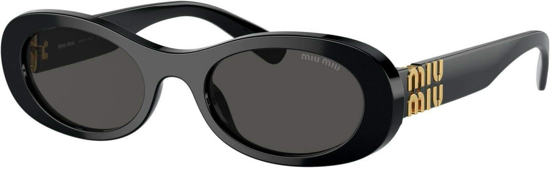 Lunettes de soleil Miu Miu Glimpse MU 06ZS en acétate - Noir vue 3