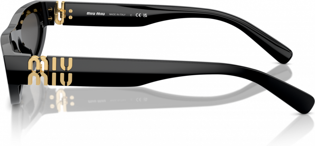 Lunettes de Soleil Miu Miu MU 07ZS en acétate - Noir vue 3