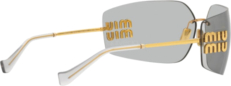 Lunettes de Soleil Miu Miu Runway MU 54YS en métal - Or vue 4