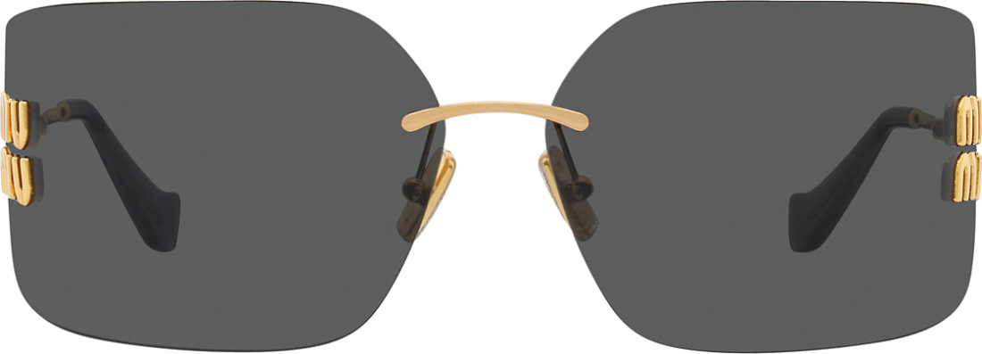 Lunettes de Soleil Miu Miu MU 54YS - Monture métal doré - Femme vue 2