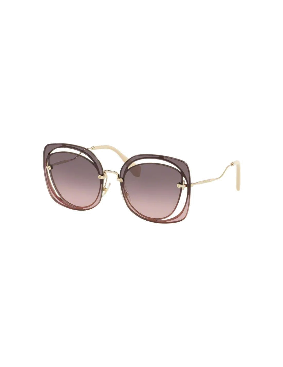 Lunettes de soleil Miu Miu MU54SS - Rose - Or