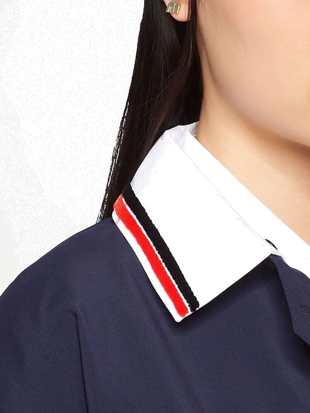 Boucles d'oreilles Miu Miu monograme vert vue 2