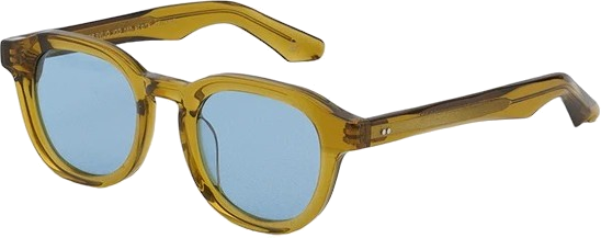 Lunettes de soleil Moscot DAHVEN rondes en acétate - Beige vue 3