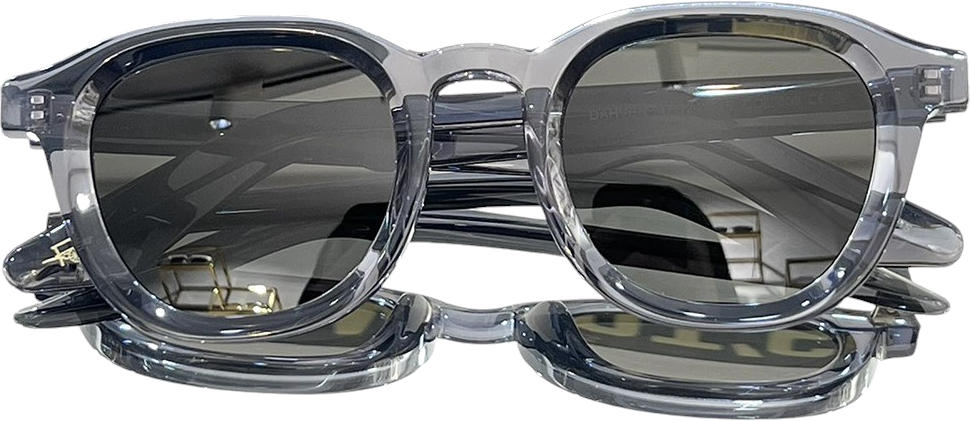 Lunettes de soleil Moscot DAHVEN rondes en acétate - Gris vue 2