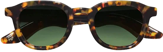 Lunettes de soleil Moscot DAHVEN - Monture ronde unisexe en acétate Translucent Taupe vue 2