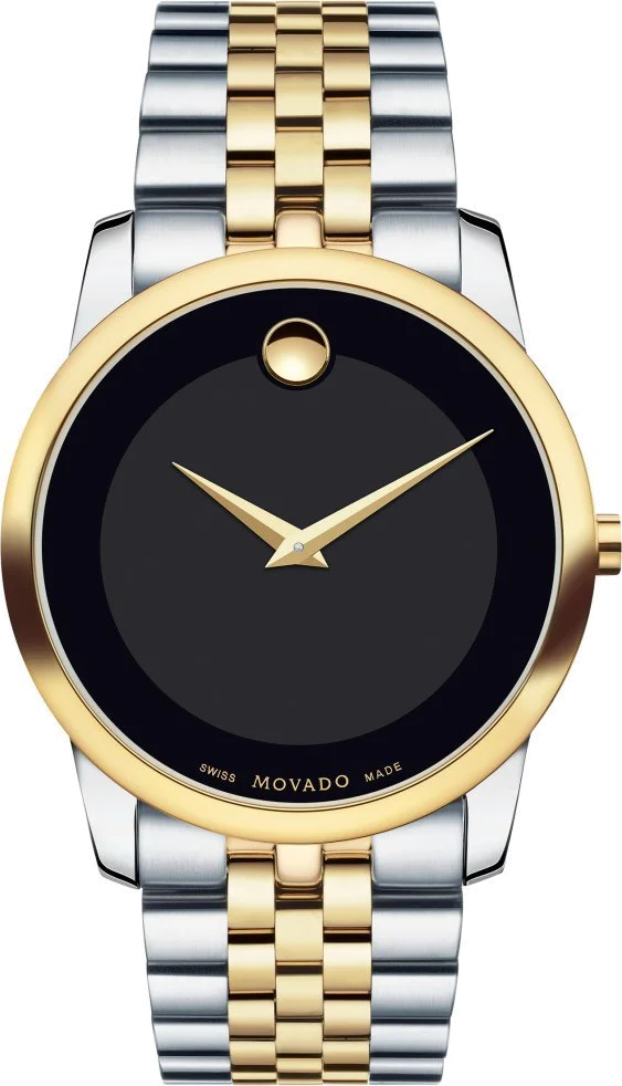Montre Homme Movado Museum 0606605 Or