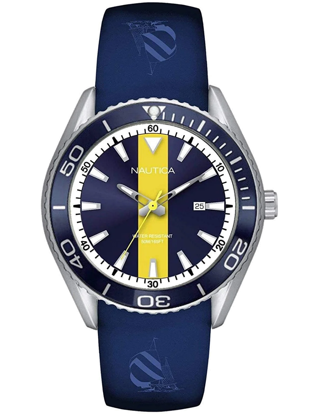 Montre Homme Nautica NAPNAI809 Cadran Bleu Bracelet Silicone