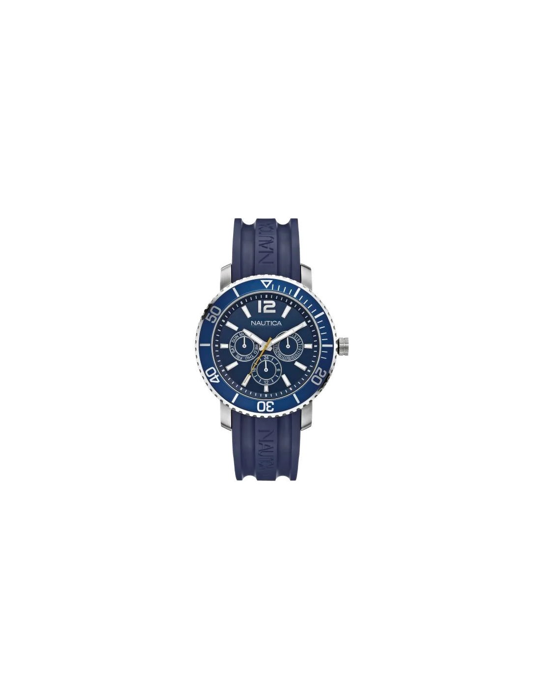 Montre Homme Nautica NST 250 A16640G bracelet en résine bleue