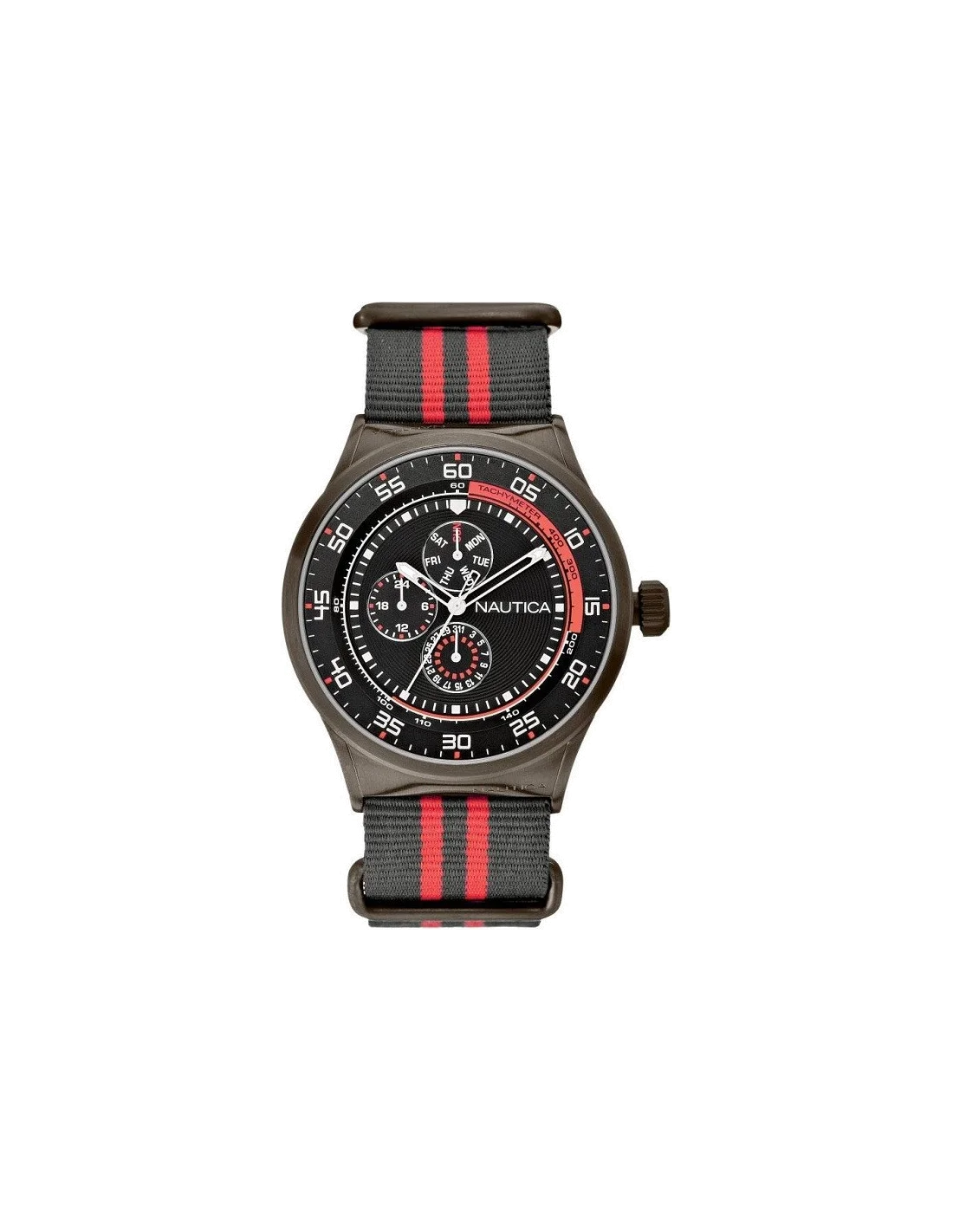 Montre Homme Nautica NST 17 A16575G Bracelet en nylon bicolore