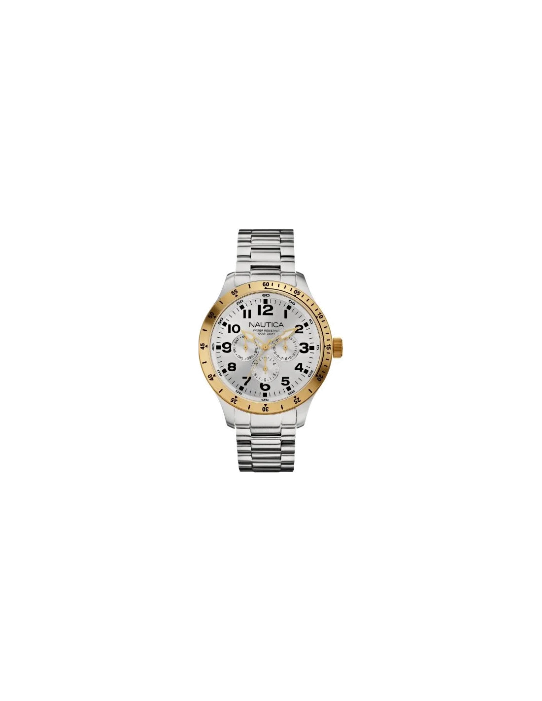 Montre Homme Nautica BFD 101 N15658G Bracelet en acier argenté