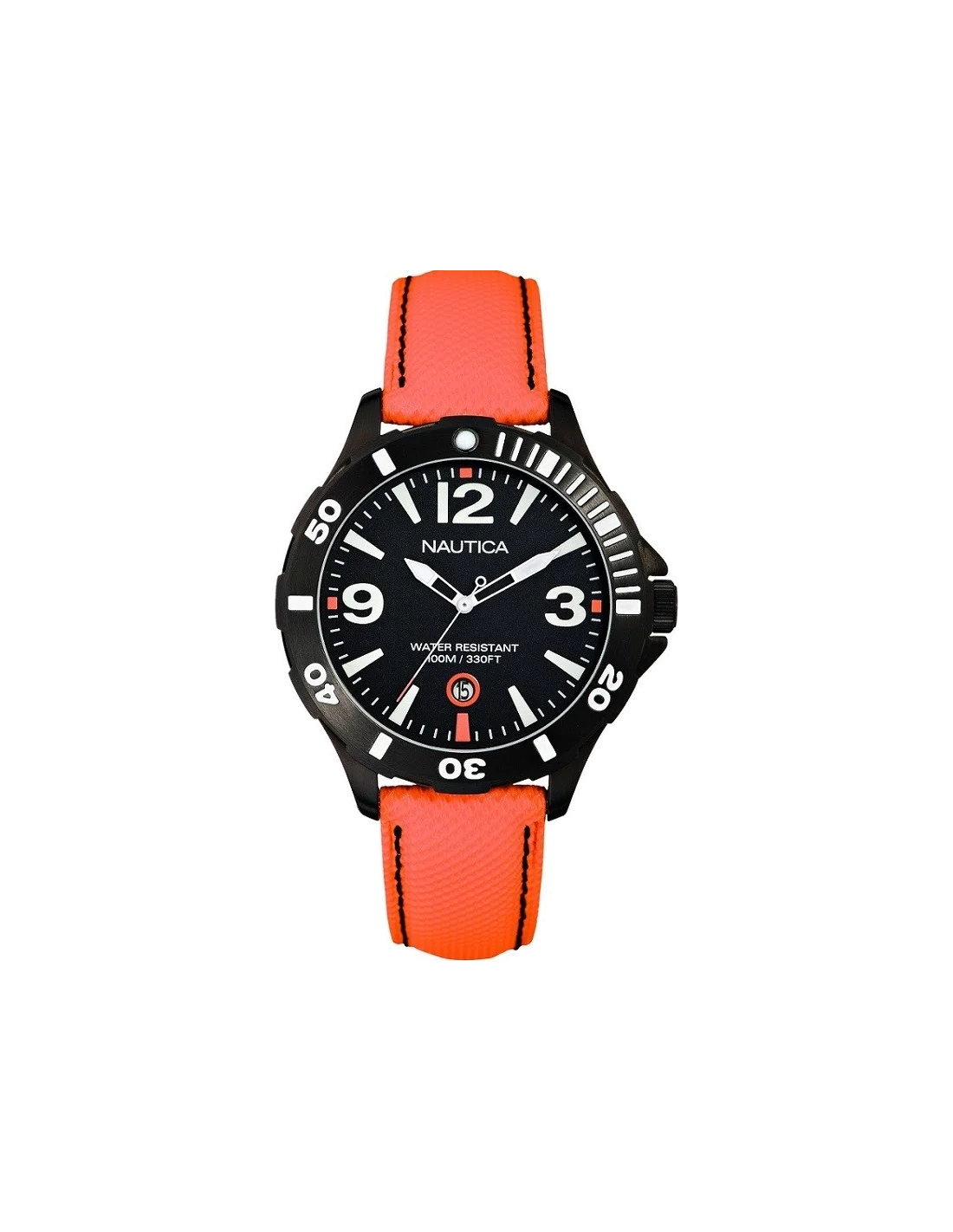 Montre Homme Nautica BFD 100 A13026G Bracelet en cuir orange