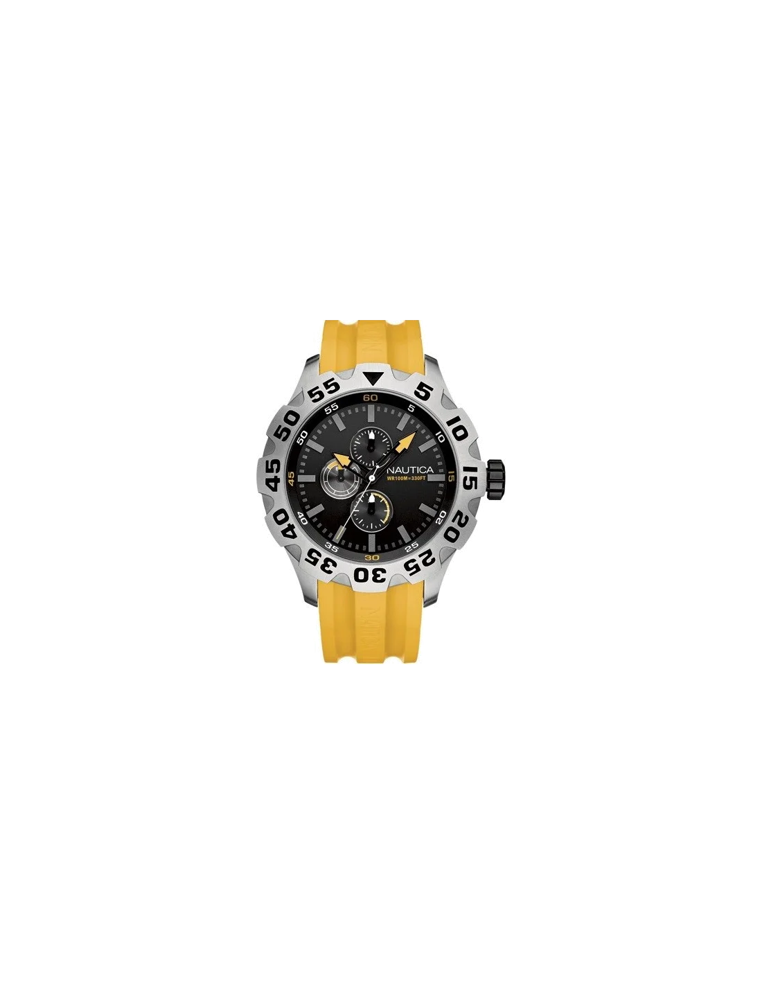 Montre Homme Nautica BFD 100 A15566G Bracelet en résine jaune