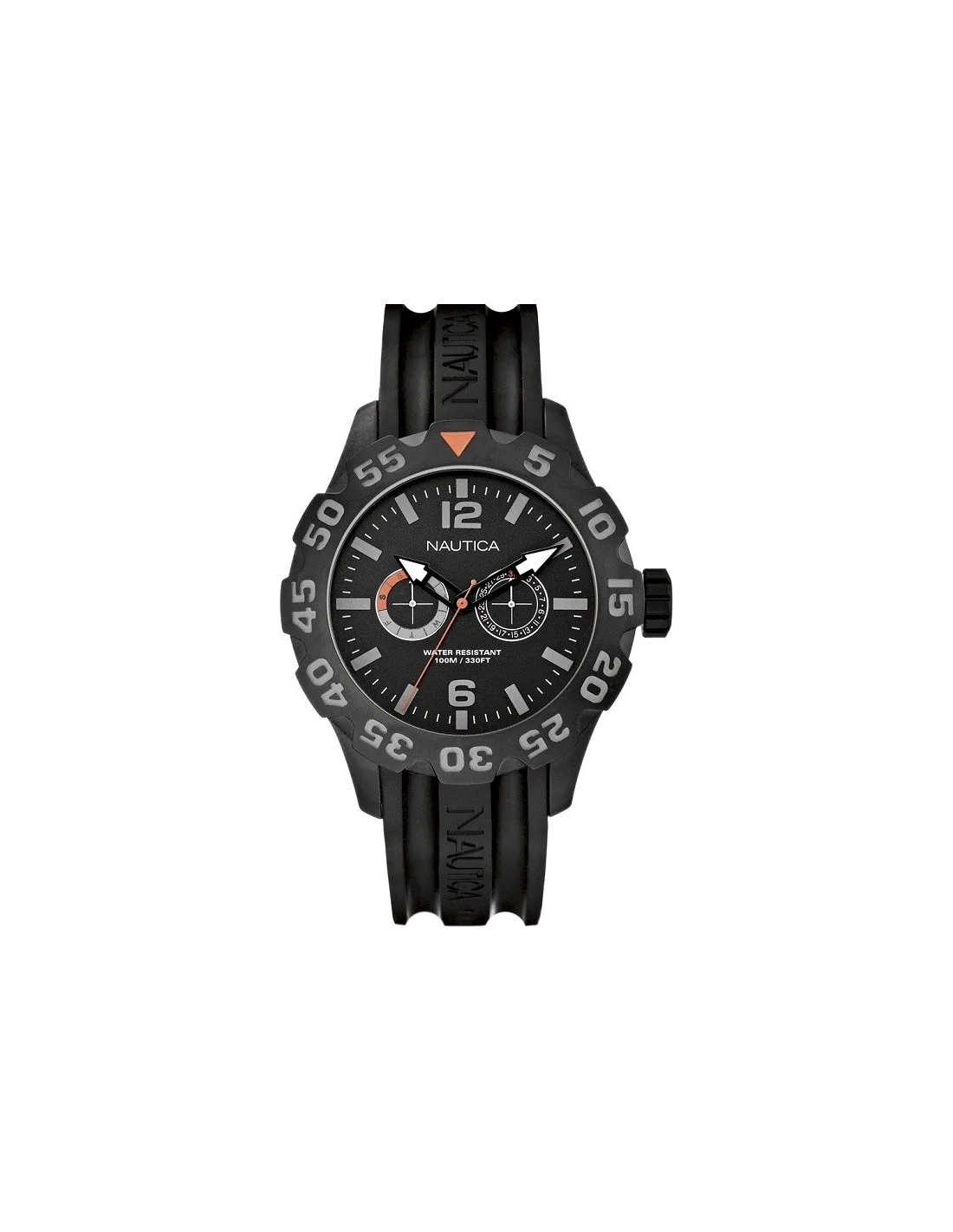 Montre Homme Nautica BFD 100 A17617G Bracelet en résine noire