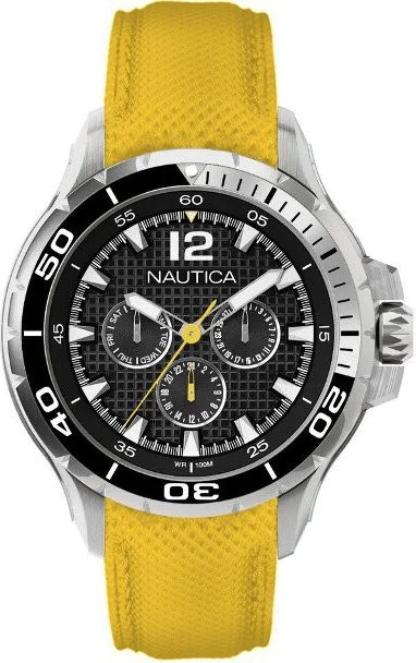 Montre Homme Nautica NST A17615G  Jaune vue 2