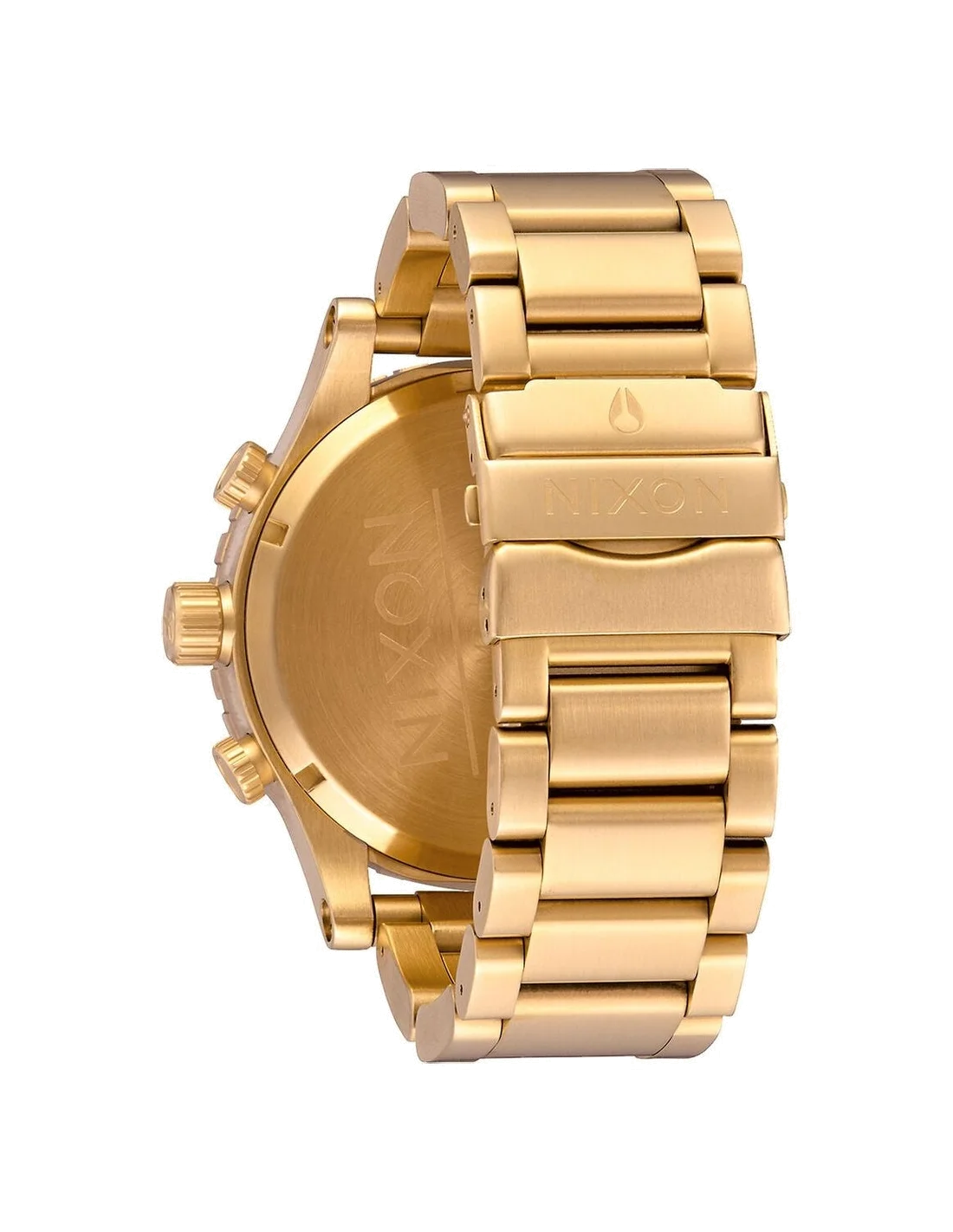 Montre Homme Nixon The 51-30 Chrono A083-510, boîtier et bracelet acier doré vue 3