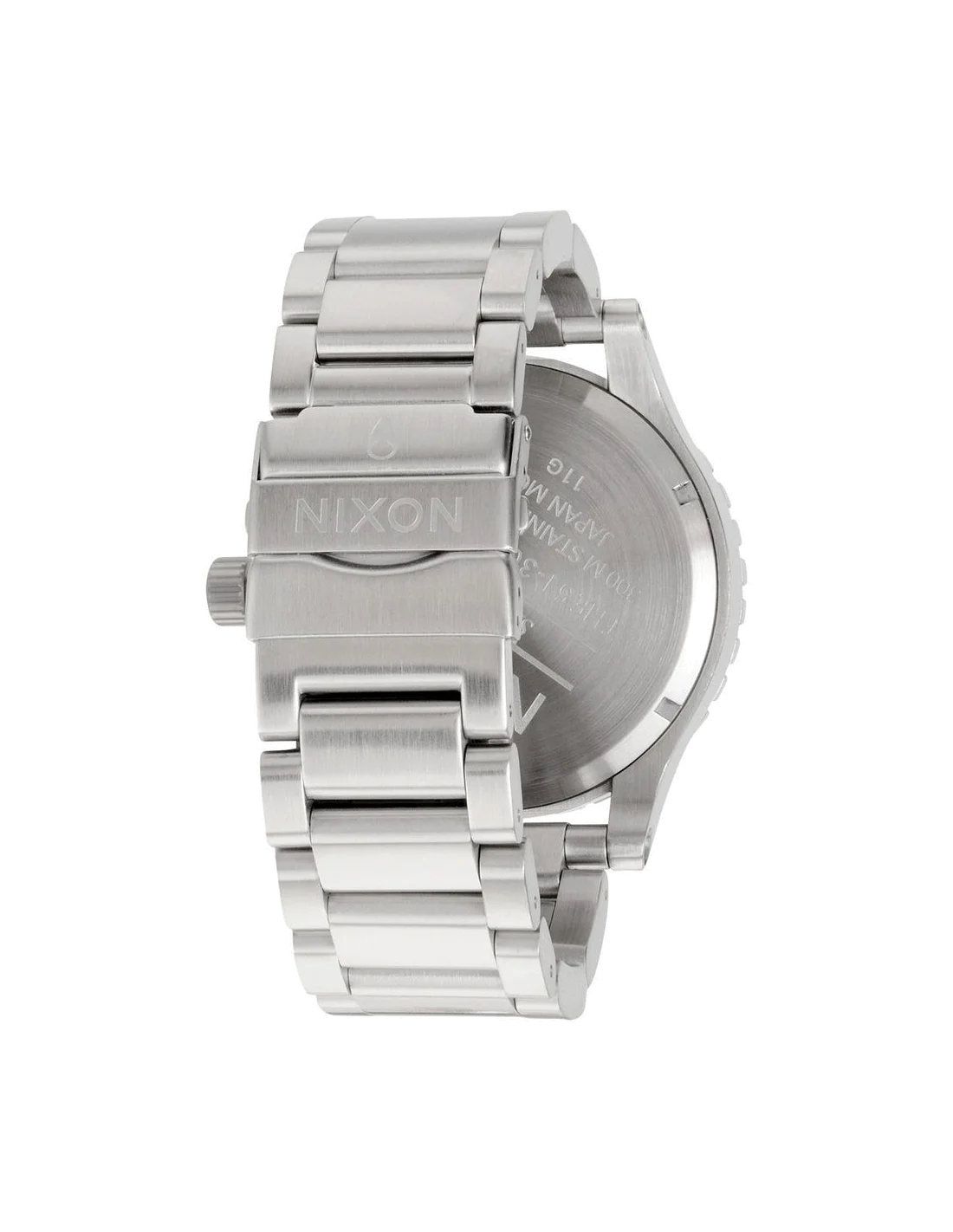 Montre Homme Nixon The 51-30 Chrono A083-100, boîtier et bracelet acier argent vue 3