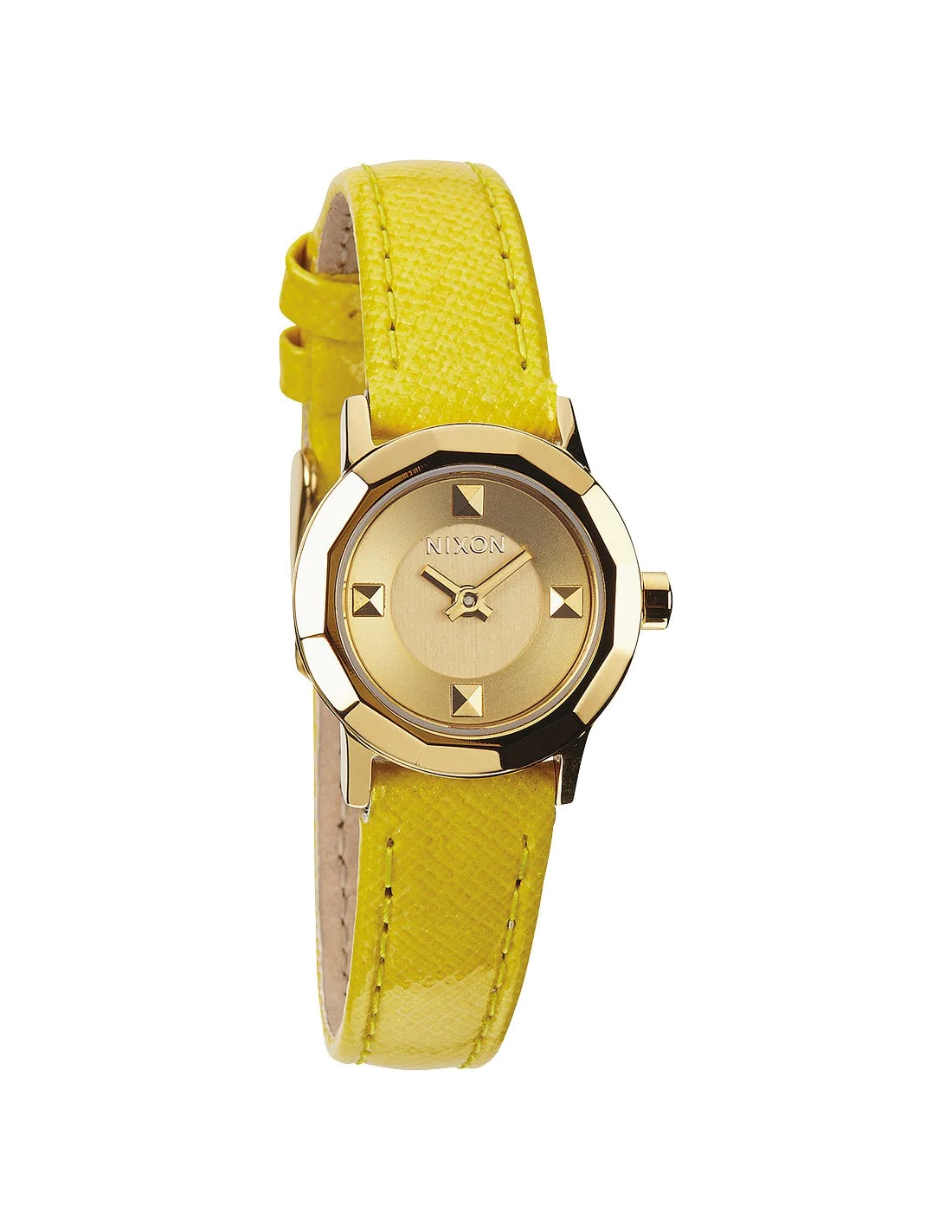 Montre Femme Nixon The mini B A338-1533 Bracelet jaune en cuir