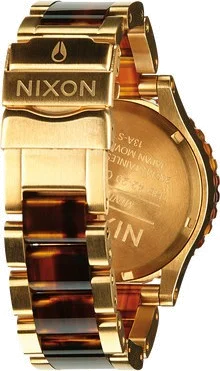 Montre Mixte Nixon The 42-20 Chrono A037-1424 Dorée et écailles de tortue vue 2