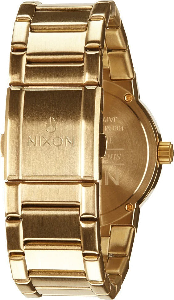 Montre Homme Nixon The Cannon A160-1219 Cadran argenté et bracelet doré vue 2