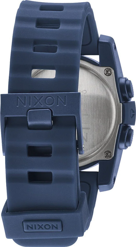 Montre Mixte Nixon The Unit 40 A490-307 Bracelet en silicone bleu vue 2
